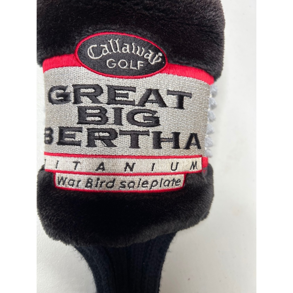 Callaway Golf Great Big Bertha Titanium War Bird Soleplate Drive Headcover Black